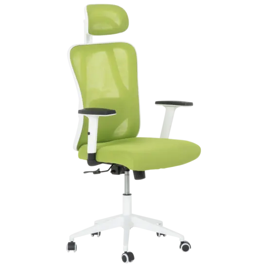 Директорски стол МЕЛИСА- зелен цвят меш