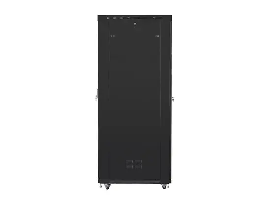 Комуникационен шкаф Lanberg rack cabinet 19' free-standing 47U800x1200 (flat pack) with glass door lcd black v2