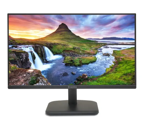 Монитор Aopen powered by Acer 24CL1YG0bi, 23.8'', IPS FHD (1920x1080) LED, 250nit, 1ms TVR, ZeroFrame, 120Hz FreeSync, sRGB 99%, Flicker-less, 1000:1 ACM, HDMI, VGA, Tilt, Vesa, BluelightShield, Black