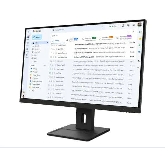 Монитор Lenovo ThinkVision E27-40 27" IPS, WLED, 1920x1080, 16:9, 100Hz, 300 cd/m2, 1500:1, Speakers 2Wx2, HDMI, DP, VGA, Tilt, Swivel, Pivot, Height Adjust Stand