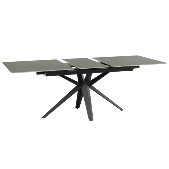 Трапезна маса ЗОРИ разтегателна- сив цвят плт керамика