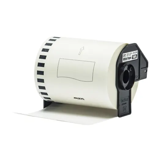 Консуматив Brother DK-22246 Continuous Paper Label Roll - Black on White, 103mm wide