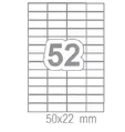 Самозалепващи етикети 50х22 52 бр.
