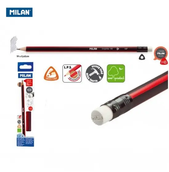 Молив графитен с гума Milan 137 HB