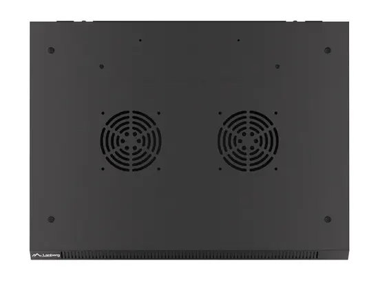 Комуникационен шкаф Lanberg rack cabinet 19' wall-mount 9U600x450 for self-assembly with metal door  black (flat pack)