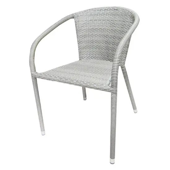 Ратанов стол ВЕСЕЛА- сив цвят ратан