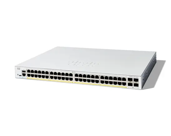 Комутатор Cisco Catalyst 1200 48-port GE, PoE, 4x1G SFP