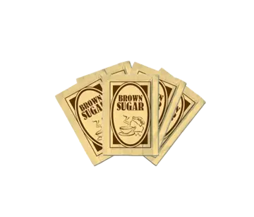 Кафява захар пакетче 4 гр., 125 бр.оп.