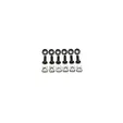 Аксесоар Formrack M6 Caget nut, cup washer, screw, set=20 pcs