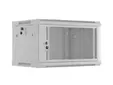 Комуникационен шкаф Lanberg rack cabinet 19' wall-mount 6U600x450 with perforated door grey (flat pack)