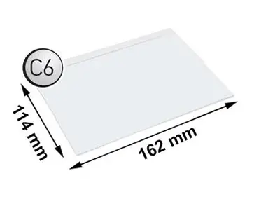 Плик за куриерски пратки С6 114х162 полиестер 50 бр