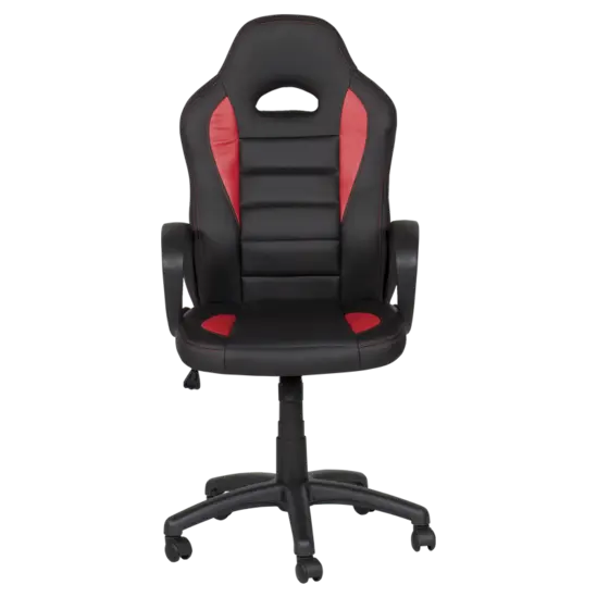 Геймърски стол РАПТОР-снимка отпред, черен полипропилен