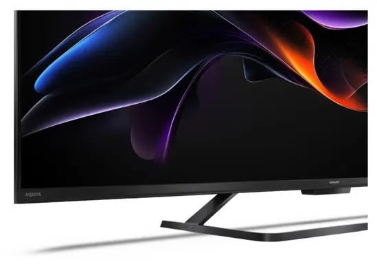 Телевизор Sharp 50HR7265E, 50" QLED  GOOGLE TV, 4K 144Hz Quantum Dot 3840x2160 Frameless, AQUOS AI, DVB-TT2CSS2, Active Motion 1400, HDR10, Dolby Atmos, Dolby Vision, DTS:X, Google Assistant, HDMI eARC, Mini CompositeCVBS + Audio input, USB, Wi-Fi, B