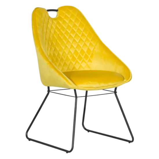 Трапезен стол ЖЕЛАНА- жълт