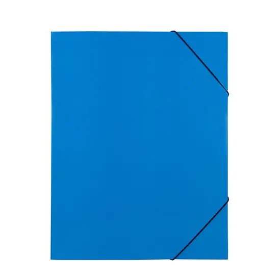 Папка картон с 3 капака и ластик 