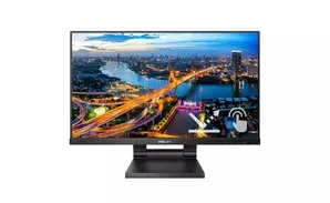 Монитор Philips 222B1TC/00, 21.5' Touch (anti-glare), IPS, WLED, 1920x1080@75Hz, 4ms GTG, 250cd m/2, 1000:1, DCR 50M:1, Adaptive Sync, FlickerFree, Low Blue Mode, 2Wx2, Tilt, Height Adjust, D-SUB, HDMI, DP, USB hub