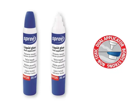 Лепило течно Spree 35 мл с двоен апликатор