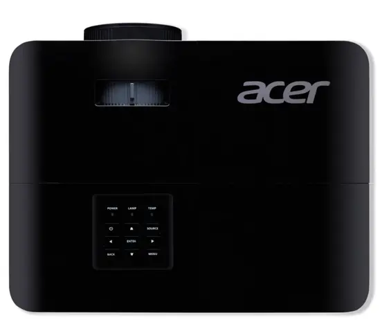 Мултимедиен проектор Acer Projector X1228i, DLP, XGA (1024x768), 4500 ANSI Lm, 20 000:1, 3D, Auto keystone, HDMI, WiFi, VGA in, USB, RCA, RS232, Audio inout, DC Out (5V1A), 3W Speaker, 2.7kg, Black