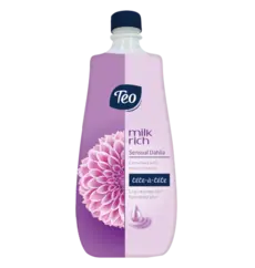 Течен сапун ТЕО Milk Rich Sensual Dahlia пълнител, лилав 900 мл