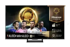 Телевизор Hisense 65"U7Q Pro, 4K Ultra HD 3840x2160, ULED, FALD, Quantum Dot, 165Hz, IPS, HDR 10+, HLG, Dolby Vision IQ, Dolby Atmos, Smart TV, WiFi 5GHz, WiFi Direct, BT, Anyview Cast,light sensor,Solar Powered Remote, 4xHDMI, 2xUSB, LAN, CI+, DVB-T2/C/S