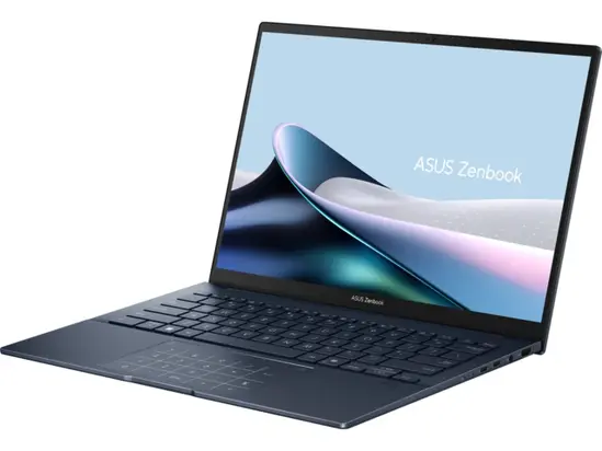 Лаптоп Asus Zenbook UX3405CA-ST1098W,Intel Ultra 7 255H 2.0 GHz (24MB Cache, up to 5.1 GHz, 16 cores, 16 Threads), 14.0 OLED WQXGA+(WQ+) 2880X1800 16:10 Bend+500nits Glare , 120 Hz, LPDDR5X 16GB ( on board ),1TB  SSD G4, Windows 11 , Ponder Blue