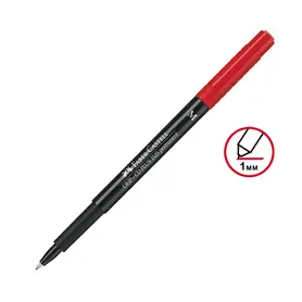 Тънкописец Faber-Castell 1525 OHP М червен