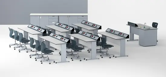 Кабинет TETRA по физика дигитален - сива стая