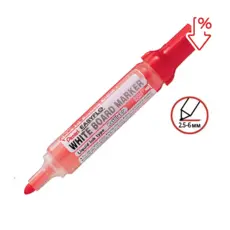 Маркер за бяла дъска Pentel Easyflo презареждащ червен