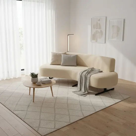 Диван триместен ЕРЕМИЯ AFA 03 - цвят крем