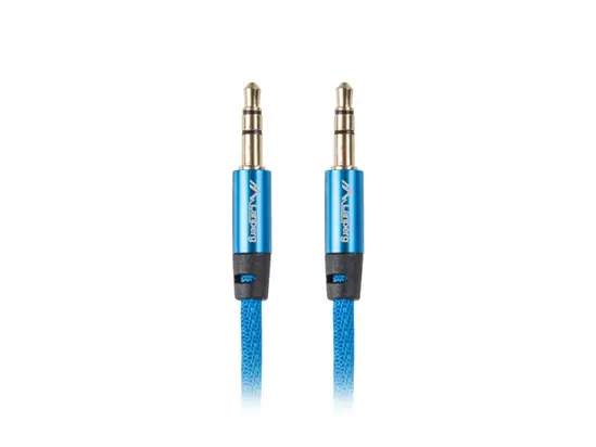 Кабел Lanberg mini jack 3.5mm MM 3 pin cable 2m, blue premium