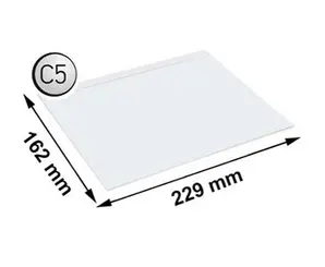 Плик за куриерски пратки С5 162х229 полиестер 50 бр