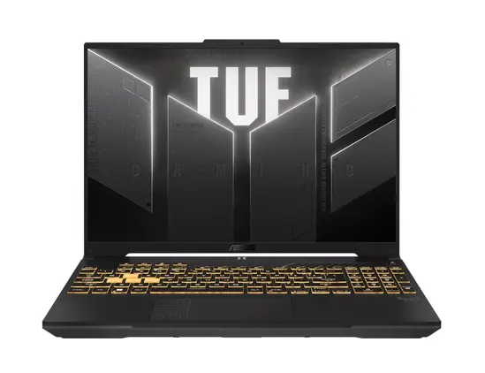 Лаптоп Asus TUF F16 FX607VJR-TU307,INTEL C7 230H,16.0  WUXGA 1920X1200 16:10 , AG,144 Hz16GB DDR5 5600 Mhz(2*8),512 GB M.2 SSD,RTX 3050 6GB GDDR6,Wi-Fi 6(802.11ax),Backlit Chiclet Keyboard 1-Zone RGB, no OS, Mecha Gray