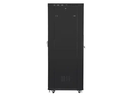 Комуникационен шкаф Lanberg rack cabinet 19' free-standing 27U800x1200 (flat pack) with mesh door lcd black