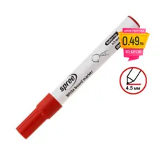 Маркер за бяла дъска Spree червен с пиктограма за намаление
