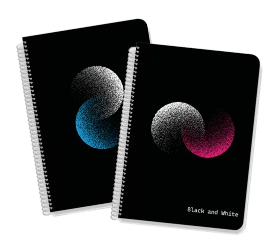 Тетрадка със спирала А5  Exclusive dots 120 л PP корица