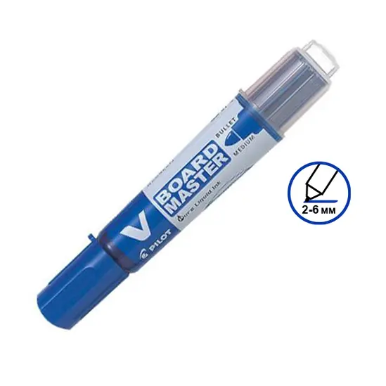 Маркер за бяла дъска Pilot Master син с пиктограма за писец