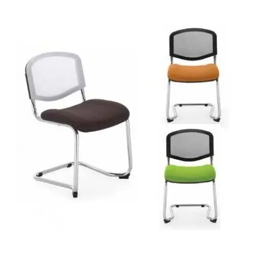 Посетителски стол СЛАВИ- три слола, различен цвят дамаска