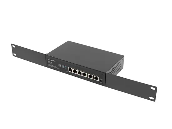 Комутатор Lanberg switch 4x 100mb poe+2x 100mb unmanaged rack 10'19' fast ethernet 60w