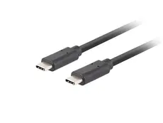 Кабел Lanberg Cable USB-C MM 3.1 GEN 2 CABLE 1.8M 10GBS PD100W Black