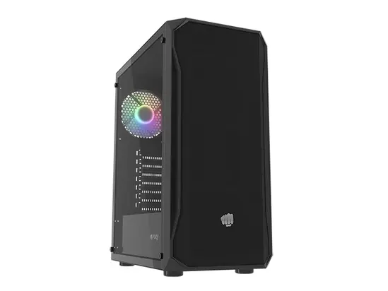 Кутия за компютър Fury PC Case Shobo SH4 RGB Midi Tower, Window, Black