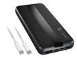 Зарядно устройство Natec Powerbank Trevi Slim Q V2 10000MAh 2X USB-A 18W + 1X USB-C 20W + USB-C - USB0-C CABLE