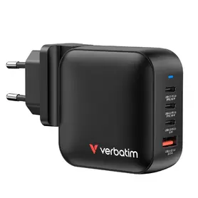 Зарядно устройство Verbatim Mini GaN Charger 100W 4 Port US plug with EU and UK adaptors