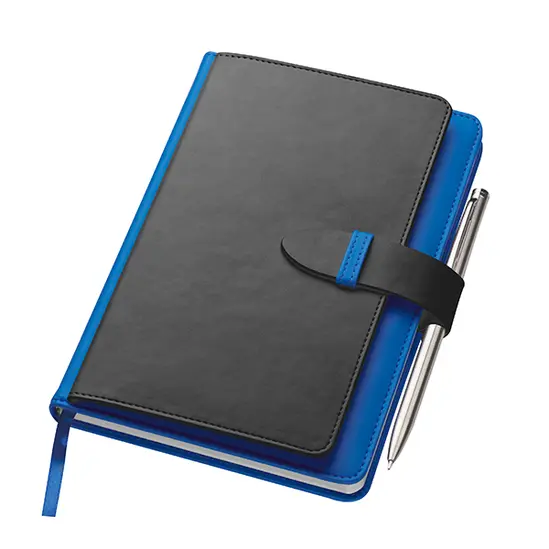 Бележник IDEA с джоб за кредитни карти- син