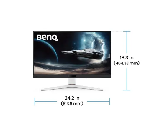 Монитор BenQ MOBIUZ EX271, 27', IPS, 180Hz, 1ms, 1920x1080 FHD, HDR400, Gaming Monitor, Color Vibrance, Light Tuner, FreeSync, Compatible with all Console (PS5 Xbox Switch Steam Deck), B.I.+, LBL, 400 nits, 1000:1, HDMI, DP, Speaker 2.5W x2,  6kg. WHITE