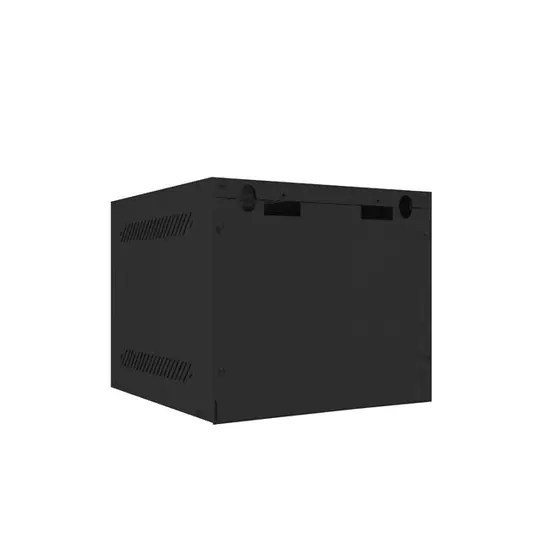Комуникационен шкаф Lanberg rack cabinet 10” wall-mount 4U  280x310 for self-assembly (flat pack) with metal door, black