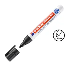 Маркер за бяла дъска Edding E-360XL презареждащ черен