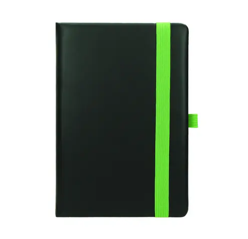  Бележник FLUX А5- зелен ластик