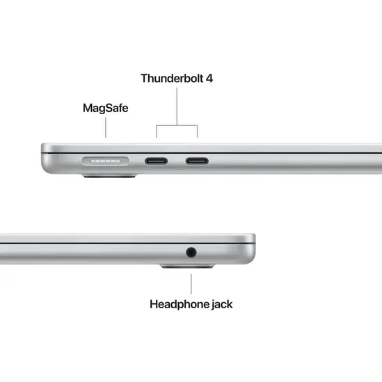 Лаптоп Apple MacBook Air 13.6: with Liquid Retina Apple M5 chip with 10-core CPU and 10-core GPU, 24GB, 1TB SSD, macOS, Silver, INT keyboard, 2026