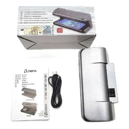 детектор за фалшиви банкноти Olympia 587 - комплект