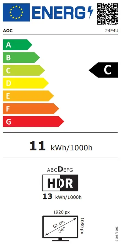 Монитор AOC 24E4U, 23.8" IPS WLED, 1920x1080@120Hz, 4ms GtG, 300cd m2, 1500:1, 20M:1 DCR, Adaptive Sync, FlickerFree, Anti Blue Light, 2Wx2, Tilt, Height Adjust, Pivot, Swivel, D-SUB, HDMI, USB Hub